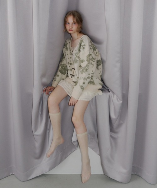 idem(イデム)の「【 新色追加 / 4色展開 】flower china cardigan/花柄ジャガードカーディガン(カーディガン/ボレロ・レディース・ブルー/アイボリー/グレー/その他/ライトグレー・FREE)」の20枚目の写真