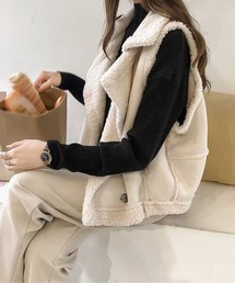 フェイクムートン ジレ ベスト