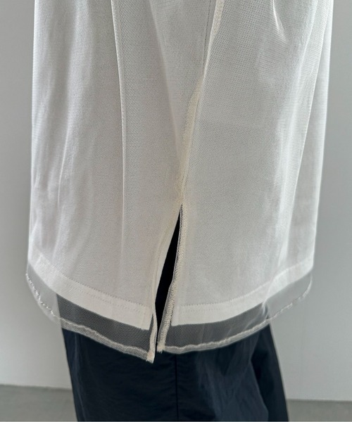 feepur（フェピュール）の「チュールレイヤードロンTee（Tシャツ/カットソー・レディース・オフホワイト/オートミール/ブラック・MEDIUM）」の22枚目の写真