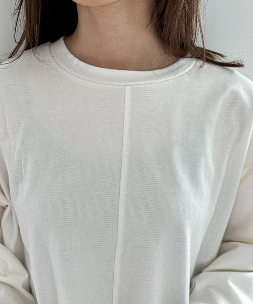 feepur（フェピュール）の「チュールレイヤードロンTee（Tシャツ/カットソー・レディース・オフホワイト/オートミール/ブラック・MEDIUM）」の21枚目の写真