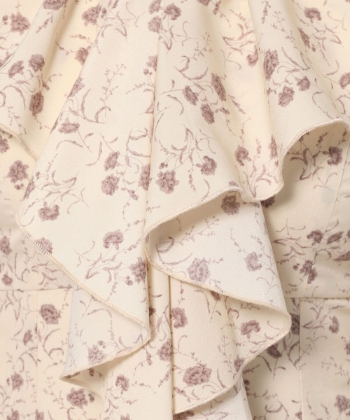 mysty woman（ミスティウーマン）の「ブローチ付きフロントフリルワンピース　986749（ワンピース・レディース・アイボリー/ブラック/ブラウン・FREE）」の15枚目の写真