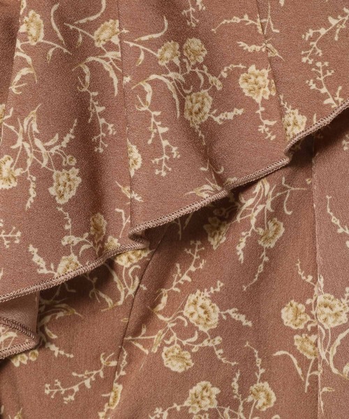 mysty woman（ミスティウーマン）の「ブローチ付きフロントフリルワンピース　986749（ワンピース・レディース・アイボリー/ブラック/ブラウン・FREE）」の17枚目の写真