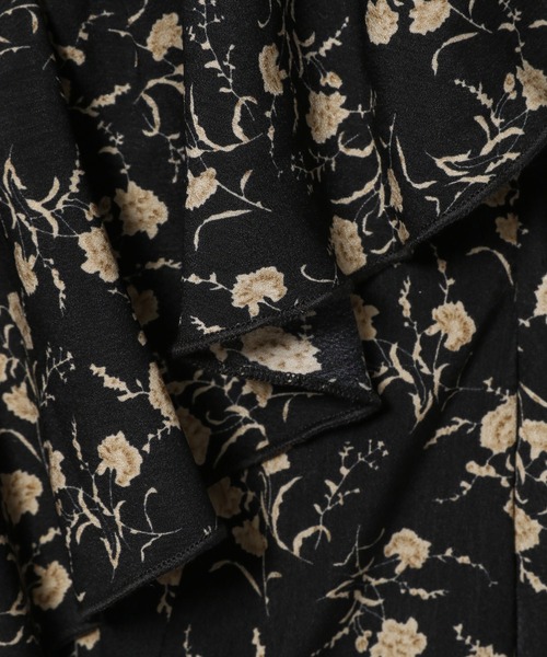 mysty woman（ミスティウーマン）の「ブローチ付きフロントフリルワンピース　986749（ワンピース・レディース・アイボリー/ブラック/ブラウン・FREE）」の18枚目の写真