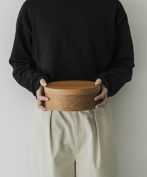 URBAN RESEARCH DOORS（アーバンリサーチドアーズ）の「『WEB限定』AXCIS　シェーカーオーバルボックス S（インテリア雑貨・レディース・ブラウン・SMALL）」の5枚目の写真