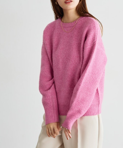 Pierrot（ピエロ）の「ウォッシャブル2wayニットカーディガン（カーディガン/ボレロ・レディース・ブラック/ブルー/グリーン/アイボリー/杢グレー/ピンク/レッド/ピンク系/ブルー系/チャコール/ラベンダー/ミント・M/L/LL）」の10枚目の写真