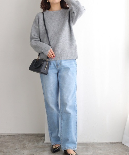 Pierrot（ピエロ）の「ウォッシャブル2wayニットカーディガン（カーディガン/ボレロ・レディース・ブラック/ブルー/グリーン/アイボリー/杢グレー/ピンク/レッド/ピンク系/ブルー系/チャコール/ラベンダー/ミント・M/L/LL）」の19枚目の写真