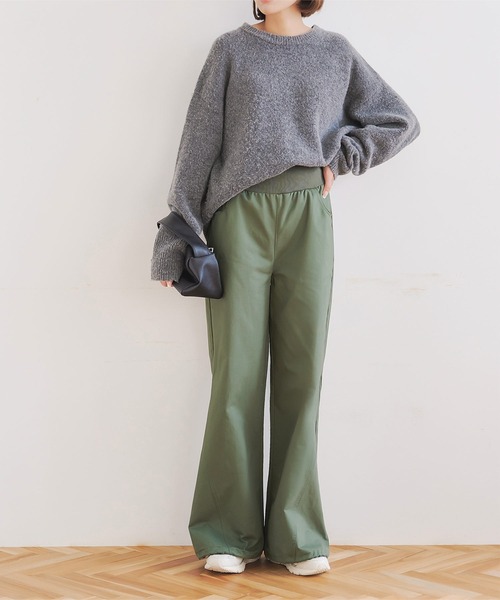 KOBE LETTUCE（コウベレタス）の「ウエストリブカーゴパンツ（カーゴパンツ・レディース・ブラック/カーキ・PL/TM/PM/L/M）」の3枚目の写真