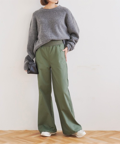 KOBE LETTUCE（コウベレタス）の「ウエストリブカーゴパンツ（カーゴパンツ・レディース・ブラック/カーキ・PL/TM/PM/L/M）」の8枚目の写真