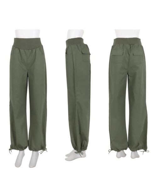 KOBE LETTUCE（コウベレタス）の「ウエストリブカーゴパンツ（カーゴパンツ・レディース・ブラック/カーキ・PL/TM/PM/L/M）」の12枚目の写真