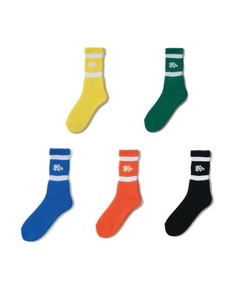 KEBOZ（ケボズ）の「EFG COLOR PILE SOCKS（ソックス/靴下・メンズ・オレンジ/グリーン/ブラック/ライトブルー/レモンイエロー・26-28cm/23～25cm）」の6枚目の写真