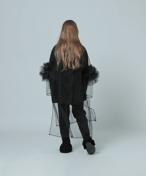 LOWRYS FARM（ローリーズファーム）の「チュールロングワンピースロングスリーブ　993151（ワンピース・キッズ・ホワイト/ブラック・FREE）」の18枚目の写真