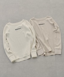 FEEL GOOD CONNECTION AND BLISSFUL TIME | 【F&B】コットンテレコロゴ刺繍カットソー(Tシャツ/カットソー)