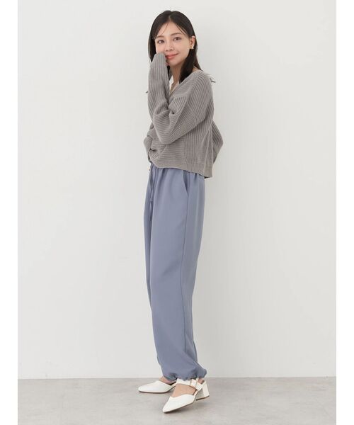 earth music&ecology（アースミュージックアンドエコロジー）の「ツイストデザインニット（ニット/セーター・レディース・ブラック/グレー/アイボリー/ピンクベージュ・FREE）」の11枚目の写真