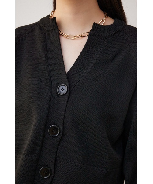 AZUL by moussy（アズールバイマウジー）の「スポンディッシュカーディガン（カーディガン/ボレロ・レディース・ミント/アイボリー/グレー/ブラック・MEDIUM/SMALL）」の13枚目の写真