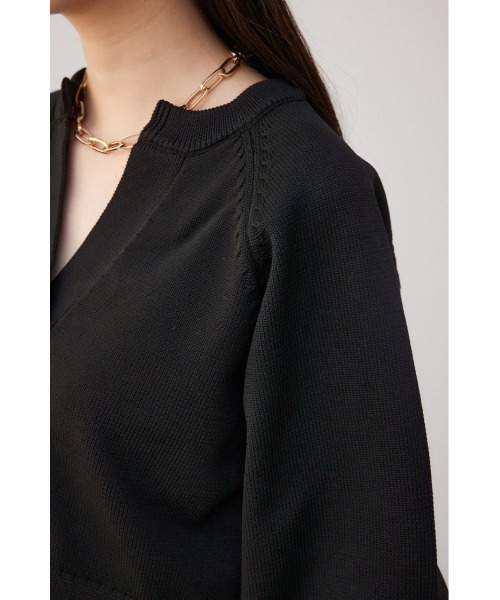 AZUL by moussy（アズールバイマウジー）の「スポンディッシュカーディガン（カーディガン/ボレロ・レディース・ミント/アイボリー/グレー/ブラック・MEDIUM/SMALL）」の14枚目の写真