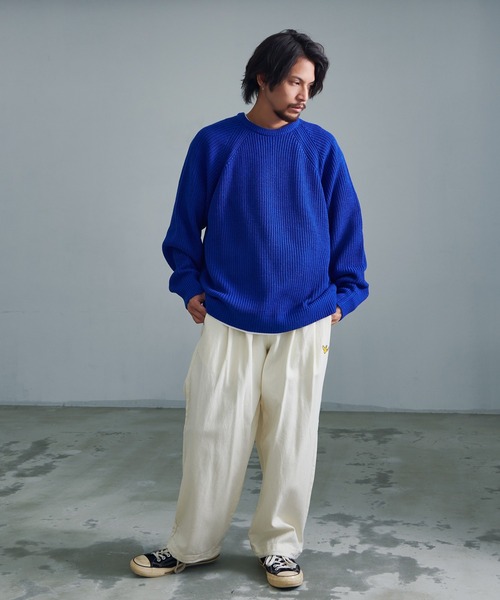 (What it isNt)ART BY MARKGONZALES(ワットイットイズント)の「『(What it isNt) ART BY MARK GONZALES/アートバイマークゴンザレス』スケートロングパンツ(その他パンツ・メンズ・ブラック/オフホワイト・XL/L/M)」の6枚目の写真