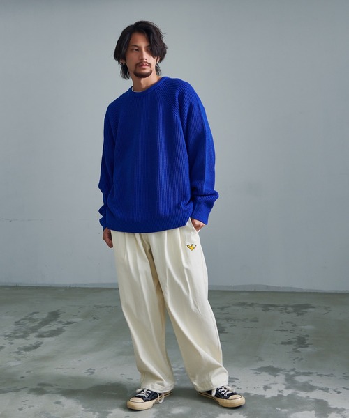 (What it isNt)ART BY MARKGONZALES(ワットイットイズント)の「『(What it isNt) ART BY MARK GONZALES/アートバイマークゴンザレス』スケートロングパンツ(その他パンツ・メンズ・ブラック/オフホワイト・XL/L/M)」の7枚目の写真