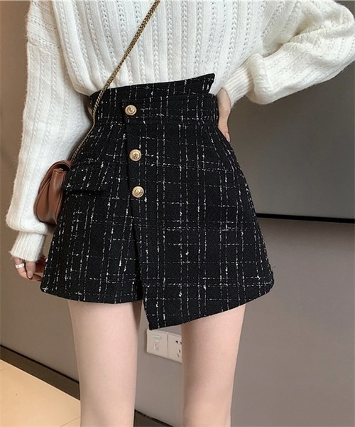 FREE STYLISTS(フリー スタイリスト)の「ラップスカート風ショートパンツ(その他パンツ・レディース・ブラック/アイボリー・M/L/XL/S/2XL)」の18枚目の写真