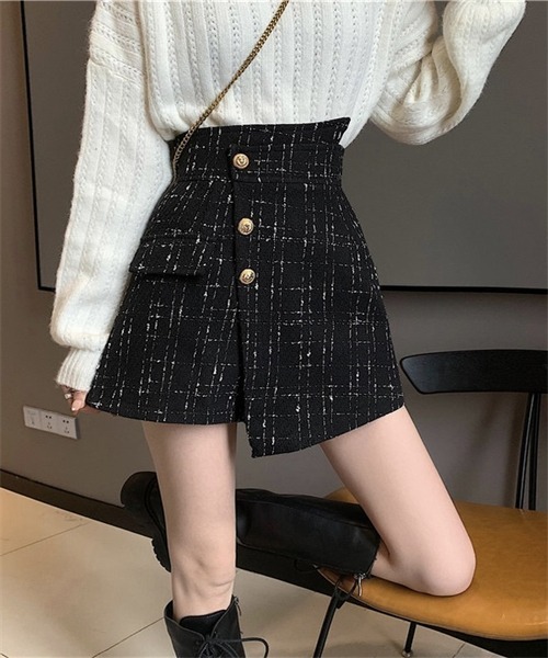FREE STYLISTS(フリー スタイリスト)の「ラップスカート風ショートパンツ(その他パンツ・レディース・ブラック/アイボリー・M/L/XL/S/2XL)」の21枚目の写真