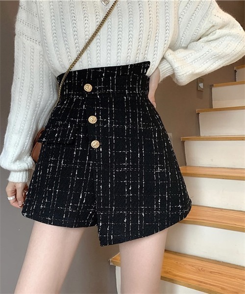 FREE STYLISTS(フリー スタイリスト)の「ラップスカート風ショートパンツ(その他パンツ・レディース・ブラック/アイボリー・M/L/XL/S/2XL)」の19枚目の写真