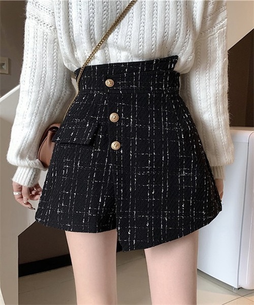 FREE STYLISTS(フリー スタイリスト)の「ラップスカート風ショートパンツ(その他パンツ・レディース・ブラック/アイボリー・M/L/XL/S/2XL)」の20枚目の写真