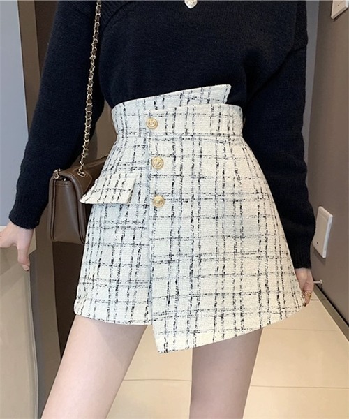 FREE STYLISTS(フリー スタイリスト)の「ラップスカート風ショートパンツ(その他パンツ・レディース・ブラック/アイボリー・M/L/XL/S/2XL)」の8枚目の写真