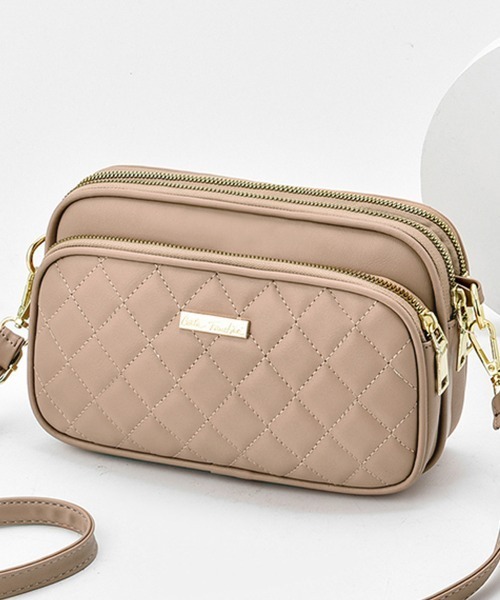 Miniministore(ミニミニストア)の「ショルダーバッグ レディース 斜めがけ(ショルダーバッグ・レディース・ミント/ブラック/ダークグリーン/アイボリー/ピンク/イエロー/ワインレッド/ベージュ・FREE)」の3枚目の写真