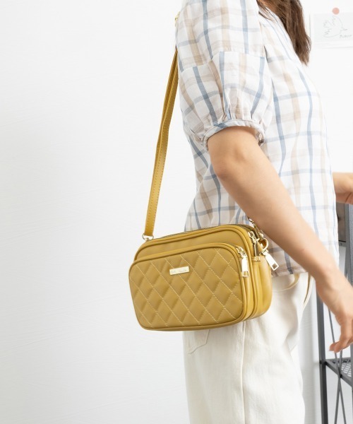Miniministore(ミニミニストア)の「ショルダーバッグ レディース 斜めがけ(ショルダーバッグ・レディース・ミント/ブラック/ダークグリーン/アイボリー/ピンク/イエロー/ワインレッド/ベージュ・FREE)」の12枚目の写真