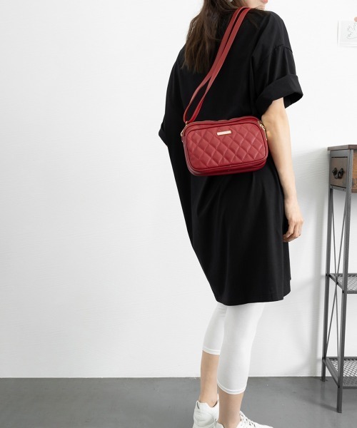 Miniministore(ミニミニストア)の「ショルダーバッグ レディース 斜めがけ(ショルダーバッグ・レディース・ミント/ブラック/ダークグリーン/アイボリー/ピンク/イエロー/ワインレッド/ベージュ・FREE)」の16枚目の写真