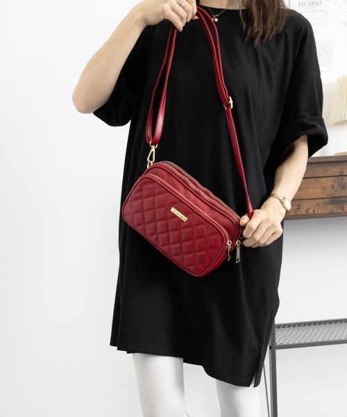 Miniministore(ミニミニストア)の「ショルダーバッグ レディース 斜めがけ(ショルダーバッグ・レディース・ミント/ブラック/ダークグリーン/アイボリー/ピンク/イエロー/ワインレッド/ベージュ・FREE)」の17枚目の写真