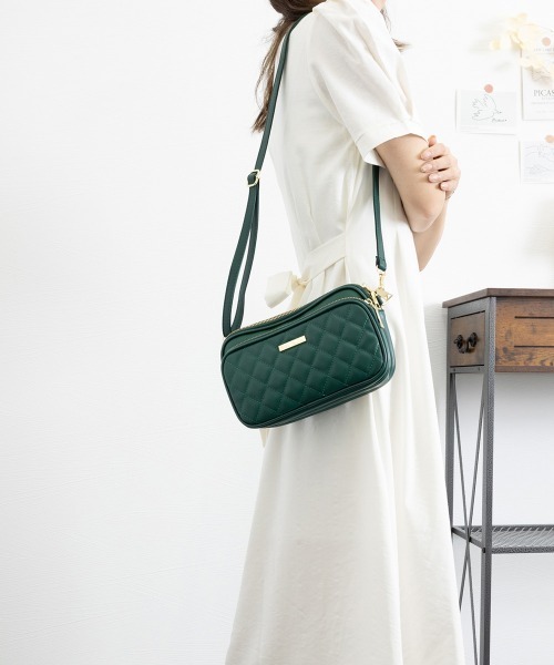 Miniministore(ミニミニストア)の「ショルダーバッグ レディース 斜めがけ(ショルダーバッグ・レディース・ミント/ブラック/ダークグリーン/アイボリー/ピンク/イエロー/ワインレッド/ベージュ・FREE)」の18枚目の写真