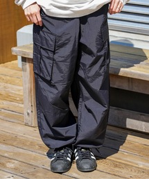 ELEMENT(エレメント)のELEMENT メンズ SHOD PANTS SNOW CA_05 WR ロングパンツ/エレメントオーバーサイズシルエット裾ドローコード付きナイロンカーゴパンツ(カーゴパンツ)