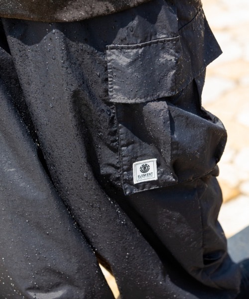 【セール】ELEMENT メンズ SHOD PANTS SNOW CA_05 WR ロングパンツ/エレメントオーバーサイズシルエット裾ドローコード付きナイロンカーゴパンツ（カーゴパンツ）｜ELEMENT（エレメント）