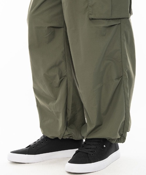 【セール】ELEMENT メンズ SHOD PANTS SNOW CA_05 WR ロングパンツ/エレメントオーバーサイズシルエット裾ドローコード付きナイロンカーゴパンツ（カーゴパンツ）｜ELEMENT（エレメント）