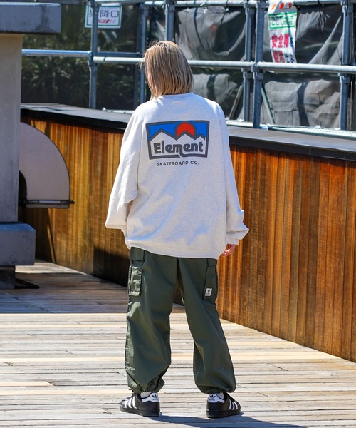 【セール】ELEMENT メンズ SHOD PANTS SNOW CA_05 WR ロングパンツ/エレメントオーバーサイズシルエット裾ドローコード付きナイロンカーゴパンツ（カーゴパンツ）｜ELEMENT（エレメント）