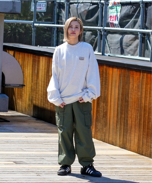 【セール】ELEMENT メンズ SHOD PANTS SNOW CA_05 WR ロングパンツ/エレメントオーバーサイズシルエット裾ドローコード付きナイロンカーゴパンツ（カーゴパンツ）｜ELEMENT（エレメント）
