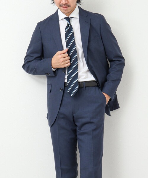 NOLLEY'S goodman(ノーリーズグッドマン)の「《上下2点セット》トロピカルウール セットアップスーツ(セットアップ・メンズ・ネイビー/ブルー・S/M/L/XL)」の9枚目の写真