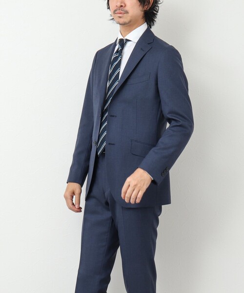 NOLLEY'S goodman(ノーリーズグッドマン)の「《上下2点セット》トロピカルウール セットアップスーツ(セットアップ・メンズ・ネイビー/ブルー・S/M/L/XL)」の10枚目の写真