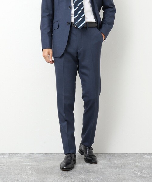 NOLLEY'S goodman(ノーリーズグッドマン)の「《上下2点セット》トロピカルウール セットアップスーツ(セットアップ・メンズ・ネイビー/ブルー・S/M/L/XL)」の14枚目の写真