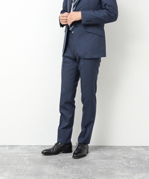 NOLLEY'S goodman(ノーリーズグッドマン)の「《上下2点セット》トロピカルウール セットアップスーツ(セットアップ・メンズ・ネイビー/ブルー・S/M/L/XL)」の15枚目の写真