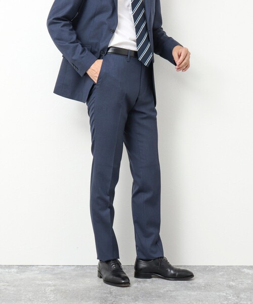 NOLLEY'S goodman(ノーリーズグッドマン)の「《上下2点セット》トロピカルウール セットアップスーツ(セットアップ・メンズ・ネイビー/ブルー・S/M/L/XL)」の19枚目の写真