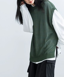 JUNRED | ヘザーメッシュルーズベスト(ベスト)