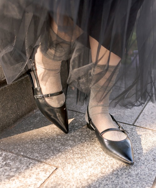 RIVE DROITE（リヴドロワ）の「フラットヒールストラップシューズ（パンプス・レディース・ベージュ/ブラック・S/L/M）」の7枚目の写真