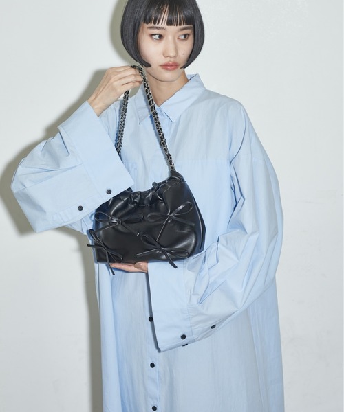 【ALDO】チェーンストラップ☆Moanahhx☆ミニ☆ショルダーバッグ セール】リボンアクセントチェーンストラップミニバッグ