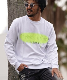 アダムスジャグラー　ホワイト スウェット adamsjuggler rteg adamsJUGGLER｜アダムスジャグラーのスウェット（ホワイト/白色系