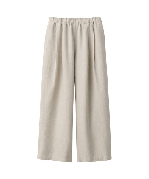 無印良品(ムジルシリョウヒン)の「婦人 リネンイージーワイドパンツ(その他パンツ・レディース・チャコールグレー/イエロー系3/ピンク/ブラック/キナリ・S/XS/XL/L/M)」の19枚目の写真