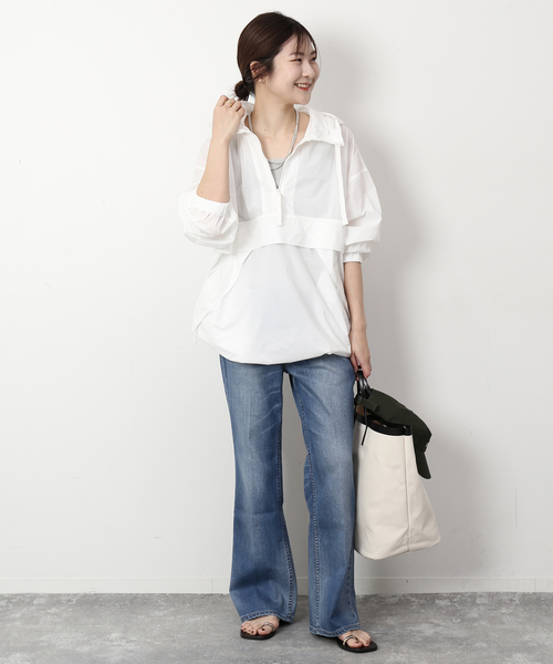 SLOBE IENA（スローブイエナ）の「アノラックパーカー（その他アウター・レディース・ホワイト/ベージュ・FREE）」の5枚目の写真