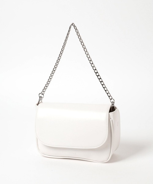 Heather(ヘザー)の「スクエアショルダーBAG 109476(ショルダーバッグ・レディース・ブラック/アイボリー・ONE SIZE)」の4枚目の写真