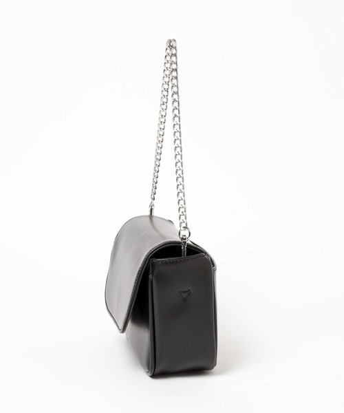 Heather(ヘザー)の「スクエアショルダーBAG 109476(ショルダーバッグ・レディース・ブラック/アイボリー・ONE SIZE)」の6枚目の写真