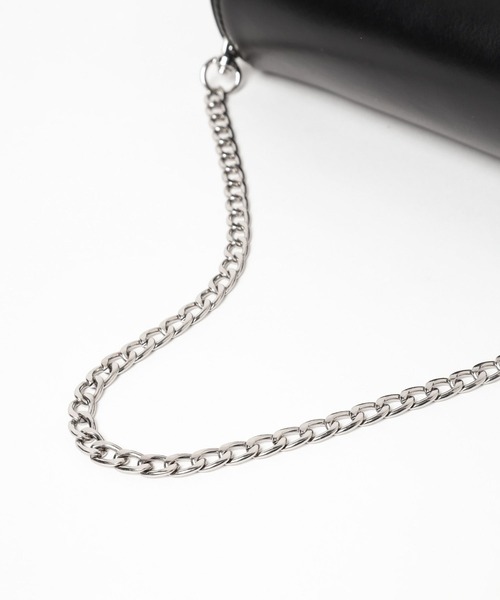 Heather(ヘザー)の「スクエアショルダーBAG 109476(ショルダーバッグ・レディース・ブラック/アイボリー・ONE SIZE)」の13枚目の写真